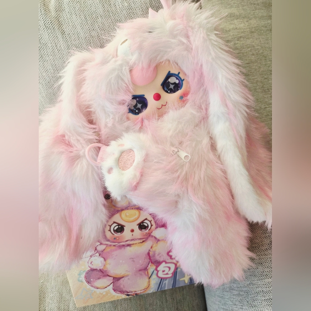 Pink Bunny | Baby Three Baby Hugging Backpack Confrimed Plush Blind Box